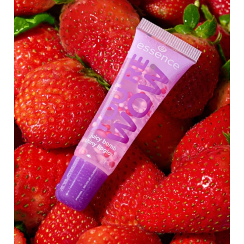 essence - *Say it with Juicy* - Gloss à lèvres Juicy Bomb You're WOW - 04: Strawberry Splash