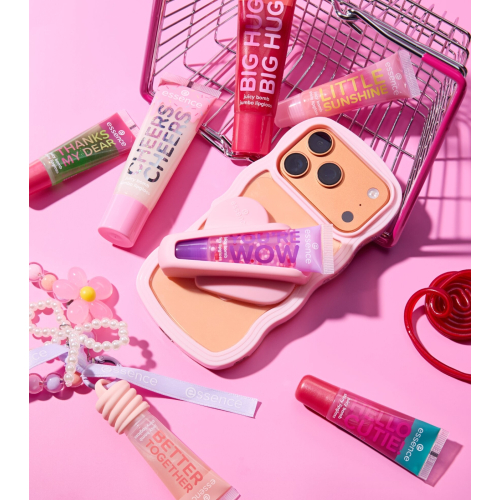 essence - *Say it with Juicy* - Gloss à lèvres Juicy Bomb You're WOW - 04: Strawberry Splash