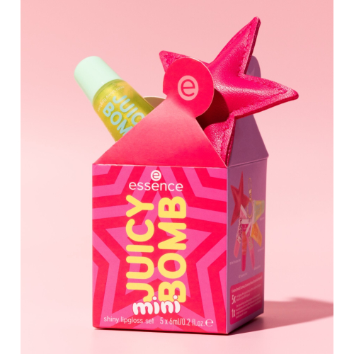 essence - Set de brillants à lèvres Mini Juicy Bomb - Holiday Happiness