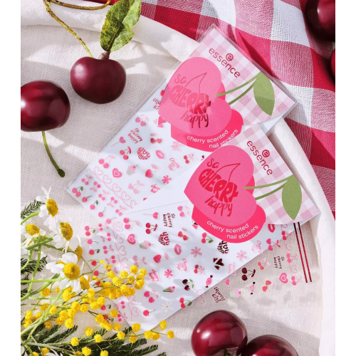 essence - *So Cherry Happy* - Autocollants pour ongles With Extra Cherries, Please!