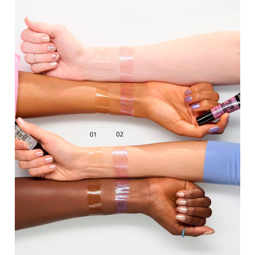 essence - Fard à paupières liquide Dewy Eye Gloss - 01: Crystal Clear