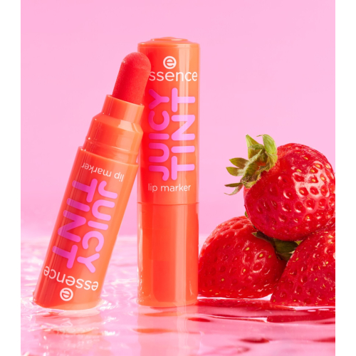 essence - Tinte labial Juicy Tint Lip Marker - 02: Strawberry Szn