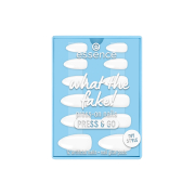 essence - Uñas postizas Press-on What The Fake! Press & Go - 02: Bare White