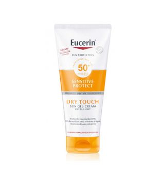 Eucerin - Gel-crème solaire Sensitive Protect SPF50 - Toucher sec