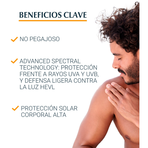 Eucerin - Spray solaire transparent pour le corps Oil Control SPF50+ - Toucher sec