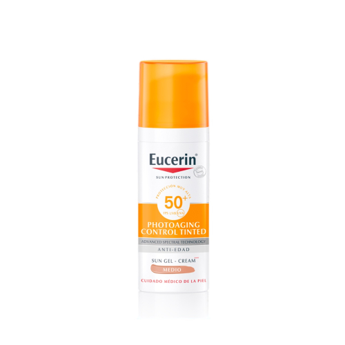 Eucerin - Crème solaire fluide anti-âge teintée SPF50+ Photoaging Control - Medium