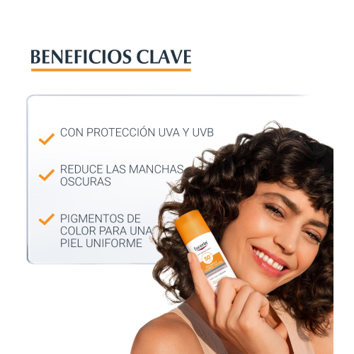 Eucerin - Écran solaire fluide teinté SPF50+ Pigment Control - Transparent