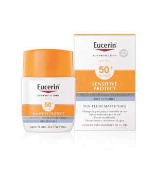 Eucerin - Crème solaire fluide matifiante Sensitive Protect SPF50+