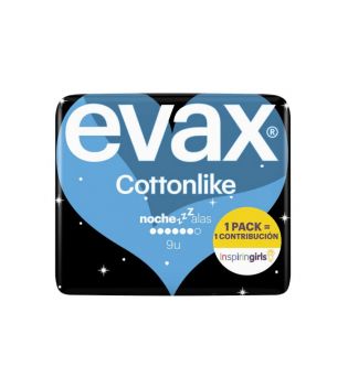 Evax - Coussinets de nuit Wings Cottonlike - 9 unités