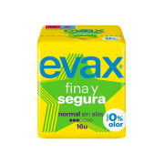 Evax - Compresses normales sans ailes Fina y Segura - 16 unités