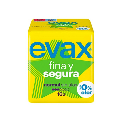 Evax - Compresses normales sans ailes Fina y Segura - 16 unités