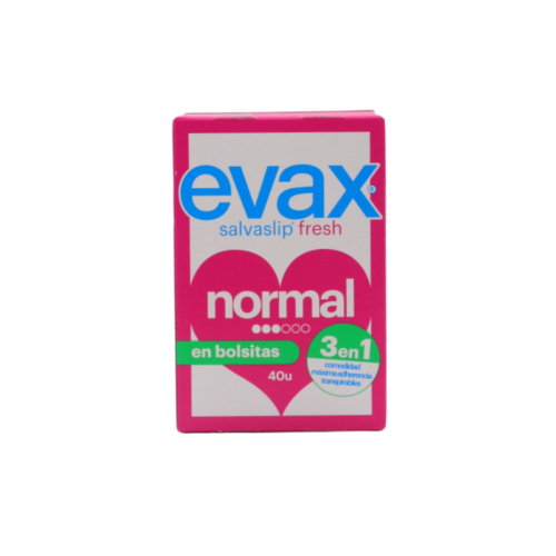 Evax - protège-slips normal plié en sachets - 40 unités