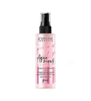 Eveline Cosmetics - Brume Visage et Corps Glow & Go Aqua Miracle 4 in 1 - Pink
