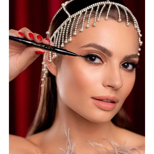 Eveline Cosmetics - Eyeliner liquide et crayon yeux Variété 2 en 1