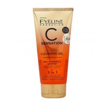 Eveline Cosmetics - Gel nettoyant visage revitalisant C Sensation - Peaux mixtes à grasses
