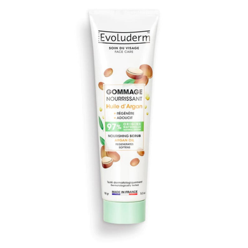 Evoluderm - Gommage visage nourrissant - Huile d'argan