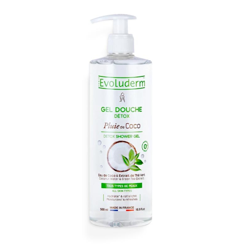 Evoluderm - Gel douche détox - Pluie de Coco - 500ml