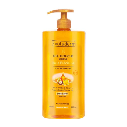 Evoluderm - Gel Douche Soyeux - Huile Précieuse - 1000ml