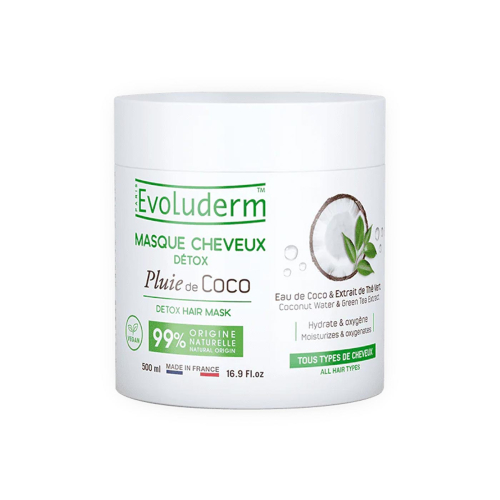 Evoluderm - Masque capillaire détoxifiant Pluie de Coco - 500ml