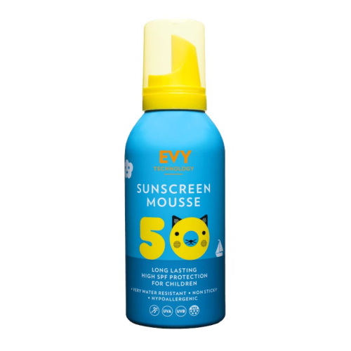 Evy Technology - Crème solaire pour enfants Sunscreen Mousse SPF 50 150ml