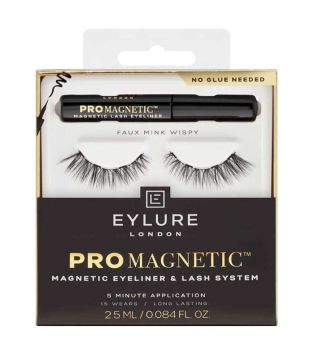 Eylure - Faux cils magnétiques avec eyeliner Pro Magnetic - Faux Mink Wispy