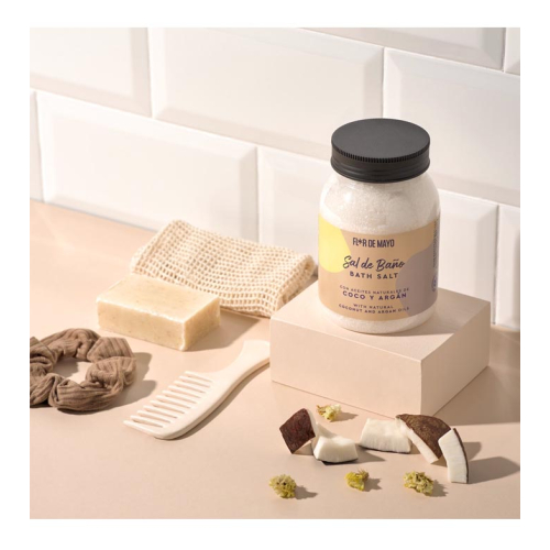 Flor de Mayo - Sel de bain - Noix de Coco et Argan