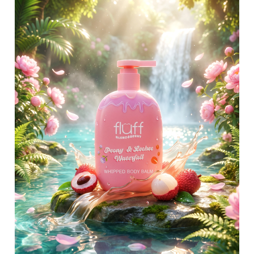 Fluff - *Blend & Scent* - Baume corporel - Peony & Lechee Waterfall
