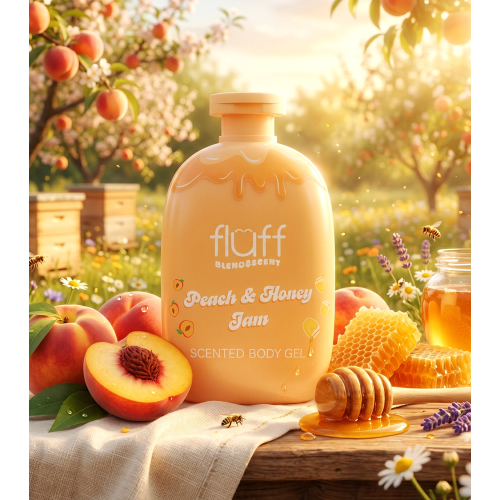 Fluff - *Blend & Scent* - Gel douche - Peach & Honey Jam