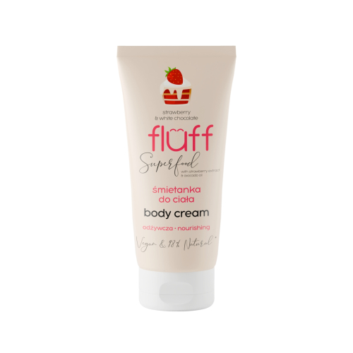 Fluff - Superfood Crème pour le corps - Fraises et chocolat blanc