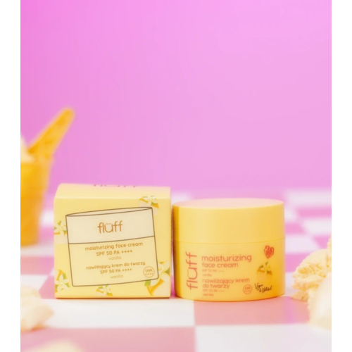 Fluff - Crème visage hydratante SPF50 PA+++ - Vanille