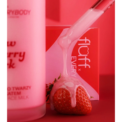 Fluff - *Everybody London x Fluff* - Lait visage pailleté Strawberry Spark