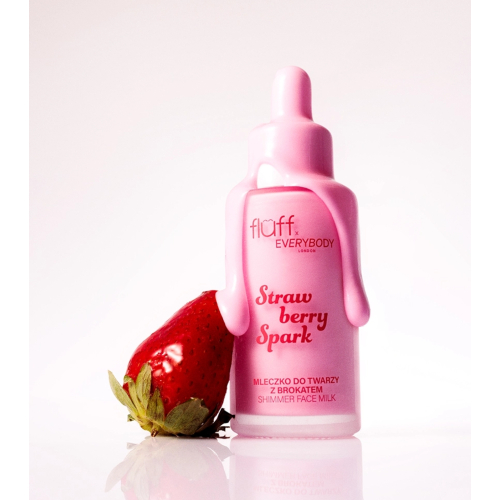 Fluff - *Everybody London x Fluff* - Lait visage pailleté Strawberry Spark