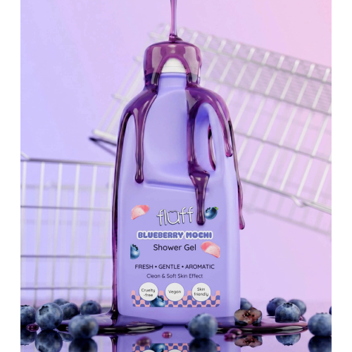 Fluff - Gel douche doux - Blueberry Mochi