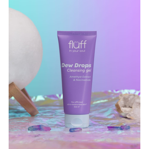Fluff - *In Your Soul* - Gel nettoyant pour le visage à l'extrait d'améthyste et à la niacinamide Dew Drops
