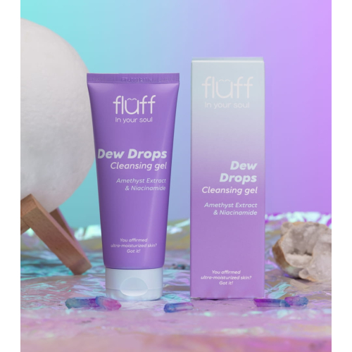 Fluff - *In Your Soul* - Gel nettoyant pour le visage à l'extrait d'améthyste et à la niacinamide Dew Drops