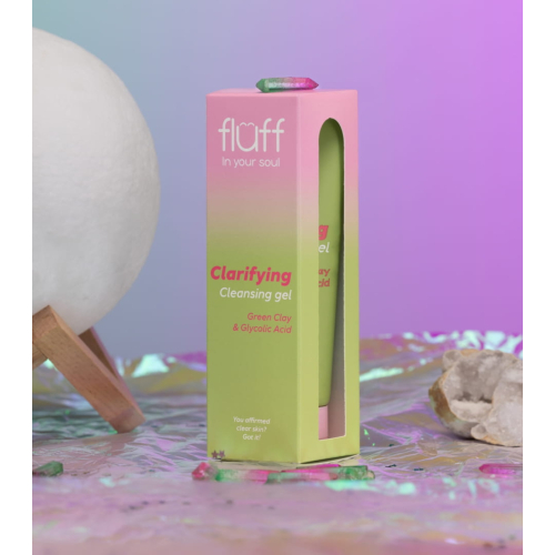 Fluff - *In Your Soul* - Gel nettoyant visage à l'argile verte et à l'acide glycolique Clarifying Gel