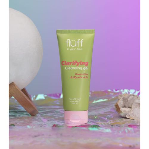 Fluff - *In Your Soul* - Gel nettoyant visage à l'argile verte et à l'acide glycolique Clarifying Gel