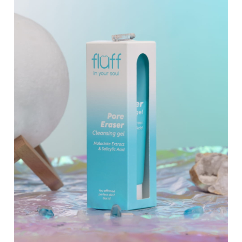 Fluff - *In Your Soul* - Gel nettoyant visage à l'extrait de malachite et à l'acide salicylique Pore Eraser