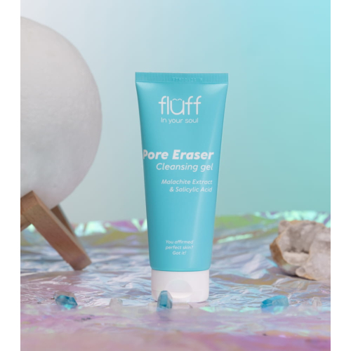 Fluff - *In Your Soul* - Gel nettoyant visage à l'extrait de malachite et à l'acide salicylique Pore Eraser