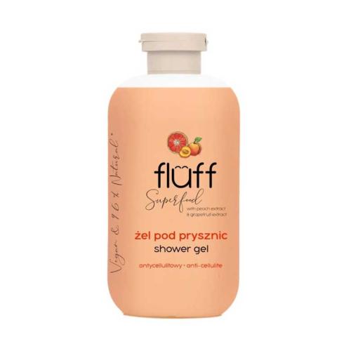 Fluff - *Superfood* - Gel Douche Anti-Cellulite - Pêche et Pamplemousse
