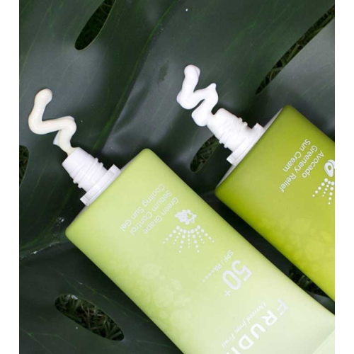 Frudia - Écran solaire apaisant pour le visage Avocado Greenery Relief SPF 50+ PA++++
