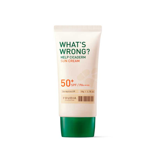 Frudia - Crème solaire pour le visage What's Wrong Solar Help Cicaderm SPF 50+ PA++++