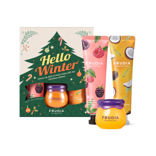 Frudia - Coffret Crème Mains + Baume à Lèvres Hello Winter