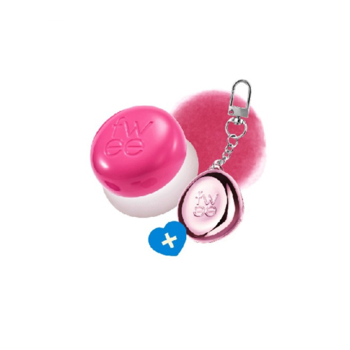 Fwee - *Keyring* - Baume teinté pour les lèvres et les joues avec porte-clés Pudding Pot - PK04: Crush