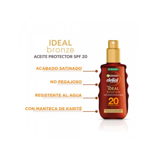 Garnier - Huile de bronzage protectrice Ideal Bronze Delial - SPF20