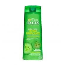 Garnier - Pure Fresh shampooing Fructis Purification de concombre - Graisse de cheveux sans silicone sans paraben