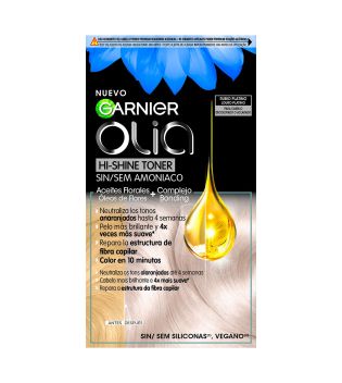 Garnier - Coloration Olia Hi-Shine Toner pour cheveux décolorés ou éclaircis - Blond Platine