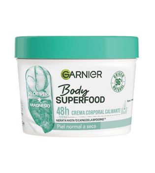 Garnier - Crème Corporelle Apaisante Body Superfood - Aloe vera : Peaux normales à sèches