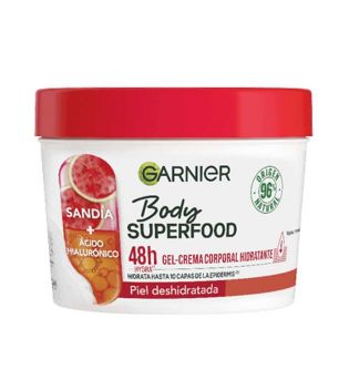 Garnier - Gel-crème hydratant corps Body Superfood - Pastèque : Peau déshydratée