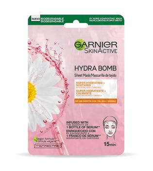 Garnier - Masque Tissu Hydra Bomb - Peaux Sèches et Sensibles